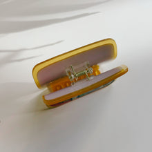 Load image into Gallery viewer, Velvet Claws Tinned Sardines Hair Clip | Claw Clip in Velvet Travel Bag