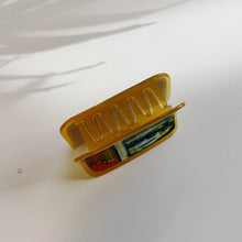 Load image into Gallery viewer, Velvet Claws Tinned Sardines Hair Clip | Claw Clip in Velvet Travel Bag