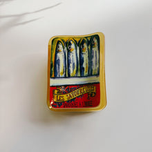 Load image into Gallery viewer, Velvet Claws Tinned Sardines Hair Clip | Claw Clip in Velvet Travel Bag