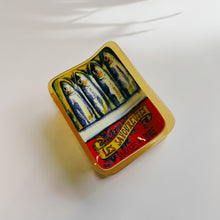 Load image into Gallery viewer, Velvet Claws Tinned Sardines Hair Clip | Claw Clip in Velvet Travel Bag