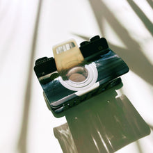 Load image into Gallery viewer, Velvet Claws Vintage Camera Hair Claw | Claw Clip in Velvet Travel Bag