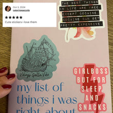 Load image into Gallery viewer, The Best Things In Life Are Free Except Cocaine | Floral Vinyl Die Cut Sticker