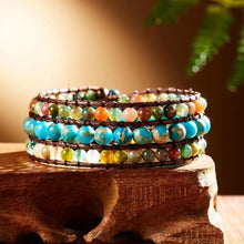 Load image into Gallery viewer, Bohemian Imperial Jasper Positivity Bracelet