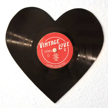 Load image into Gallery viewer, Vintage Vinyl Heart Art