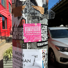 Load image into Gallery viewer, Virtuous Vandalism “Homophobia is Bad for Everyone” Sticky Notes 3" x 3" Pack of 50 | Combat and Cover Offensive Public Messages with Adhesive Protest Notes