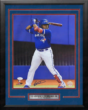 Load image into Gallery viewer, Vladimir Guerrero, Jr. At-Bat Toronto Blue Jays Autographed Framed Baseball Photo