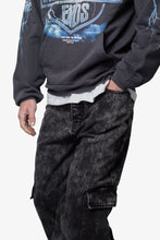 Load image into Gallery viewer, Void Baggy Cargo Denim - Washed Black