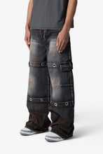 Load image into Gallery viewer, Void Baggy Ring Denim - Washed Black