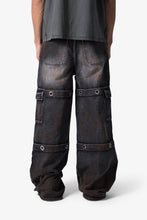 Load image into Gallery viewer, Void Baggy Ring Denim - Washed Black