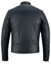 Load image into Gallery viewer, Wanton Men's Fashion Lambskin Leather Jacket –Black