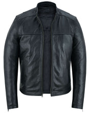 Load image into Gallery viewer, Wanton Men's Fashion Lambskin Leather Jacket –Black