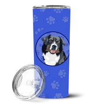 Load image into Gallery viewer, Australian Shepherd Black Tricolor #1  Stainless Steel 20 oz Skinny Tumbler