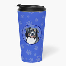Load image into Gallery viewer, Australian Shepherd Black Tricolor #1  Stainless Steel 16 oz  Tumbler