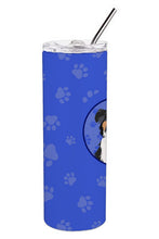 Load image into Gallery viewer, Australian Shepherd Black Tricolor #2  Stainless Steel 20 oz Skinny Tumbler