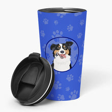 Load image into Gallery viewer, Australian Shepherd Black Tricolor #2  Stainless Steel 16 oz  Tumbler