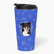 Load image into Gallery viewer, Australian Shepherd Black Tricolor #3  Stainless Steel 16 oz  Tumbler