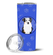Load image into Gallery viewer, Australian Shepherd Blue Merle #1  Stainless Steel 20 oz Skinny Tumbler