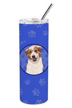 Load image into Gallery viewer, Australian Shepherd Red and White #1  Stainless Steel 20 oz Skinny Tumbler