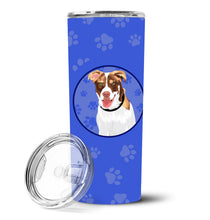 Load image into Gallery viewer, Australian Shepherd Red and White #2  Stainless Steel 20 oz Skinny Tumbler