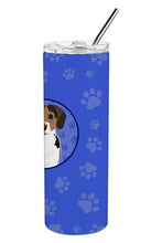 Load image into Gallery viewer, Beagle Tricolor Ticked  Stainless Steel 20 oz Skinny Tumbler