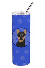 Load image into Gallery viewer, Chihuahua Black and Tan #1  Stainless Steel 20 oz Skinny Tumbler