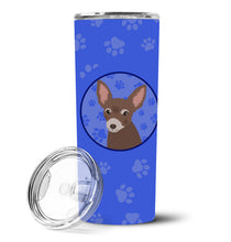 Load image into Gallery viewer, Chihuahua Chocolate #2  Stainless Steel 20 oz Skinny Tumbler