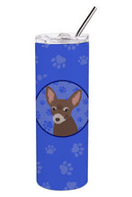 Load image into Gallery viewer, Chihuahua Chocolate #2  Stainless Steel 20 oz Skinny Tumbler