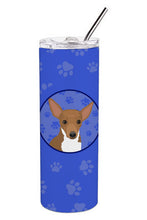 Load image into Gallery viewer, Chihuahua Chocolate and White #1  Stainless Steel 20 oz Skinny Tumbler