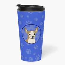 Load image into Gallery viewer, Chihuahua Silver and Tan  Stainless Steel 16 oz  Tumbler