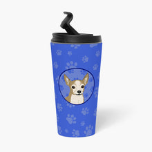 Load image into Gallery viewer, Chihuahua Silver and Tan  Stainless Steel 16 oz  Tumbler
