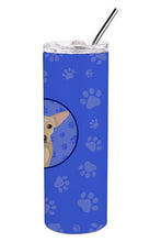 Load image into Gallery viewer, Chihuahua Silver  Stainless Steel 20 oz Skinny Tumbler