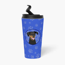 Load image into Gallery viewer, Doberman Pinscher Black and Rust Natural Ears #1  Stainless Steel 16 oz  Tumbler