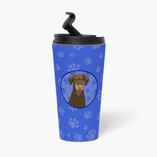 Load image into Gallery viewer, Doberman Pinscher Red and Rust Natural Ears #2  Stainless Steel 16 oz  Tumbler
