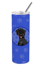 Load image into Gallery viewer, Doodle Black and Tan  Stainless Steel 20 oz Skinny Tumbler