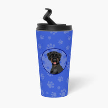 Load image into Gallery viewer, Doodle Black and Tan  Stainless Steel 16 oz  Tumbler