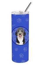 Load image into Gallery viewer, Doodle Black Tricolor #1  Stainless Steel 20 oz Skinny Tumbler