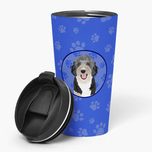 Load image into Gallery viewer, Doodle Black Tricolor #1  Stainless Steel 16 oz  Tumbler