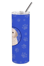 Load image into Gallery viewer, Doodle Cream #1  Stainless Steel 20 oz Skinny Tumbler