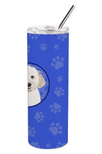 Load image into Gallery viewer, Doodle Cream #4  Stainless Steel 20 oz Skinny Tumbler
