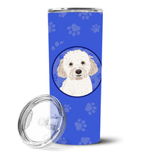 Load image into Gallery viewer, Doodle Cream #4  Stainless Steel 20 oz Skinny Tumbler