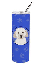 Load image into Gallery viewer, Doodle Cream #4  Stainless Steel 20 oz Skinny Tumbler