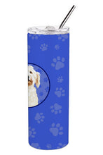Load image into Gallery viewer, Doodle Cream #6  Stainless Steel 20 oz Skinny Tumbler