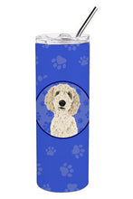 Load image into Gallery viewer, Doodle Cream #7  Stainless Steel 20 oz Skinny Tumbler