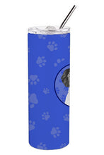 Load image into Gallery viewer, Doodle Silver #3  Stainless Steel 20 oz Skinny Tumbler