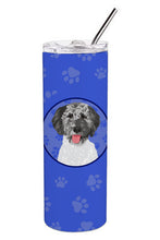 Load image into Gallery viewer, Doodle Silver #3  Stainless Steel 20 oz Skinny Tumbler