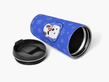 Load image into Gallery viewer, Doodle Silver and White #2  Stainless Steel 16 oz  Tumbler