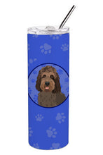 Load image into Gallery viewer, Doodle Tricolor #3  Stainless Steel 20 oz Skinny Tumbler