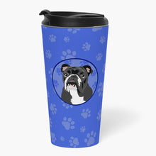 Load image into Gallery viewer, English Bulldog Black and White  Stainless Steel 16 oz  Tumbler