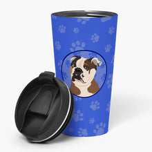 Load image into Gallery viewer, English Bulldog Chocolate Tan  Stainless Steel 16 oz  Tumbler