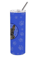 Load image into Gallery viewer, French Bulldog Chocolate  Stainless Steel 20 oz Skinny Tumbler
